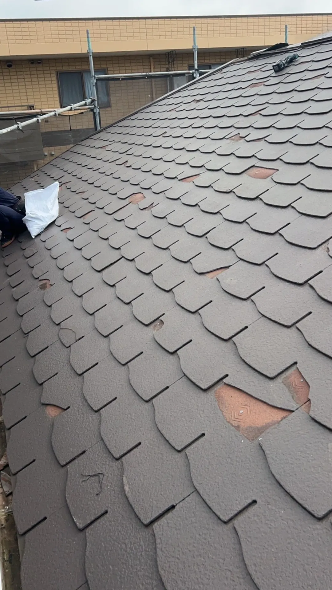 施工前　所々剥がれ落ちていました